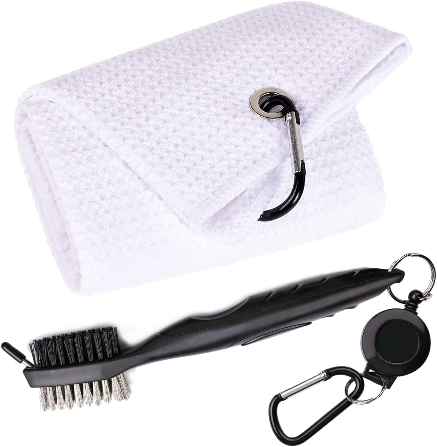 Microfiber Waffle Sports Towel with Brush Towel